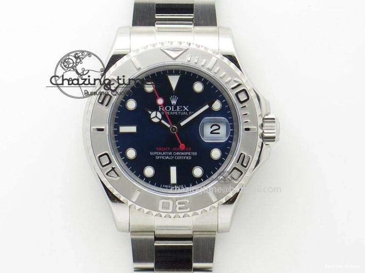 0418 ModernLook Yacht-Master 116655 SS JF Best Edition Ceramic Bezel On Rubber Strap SA 3850